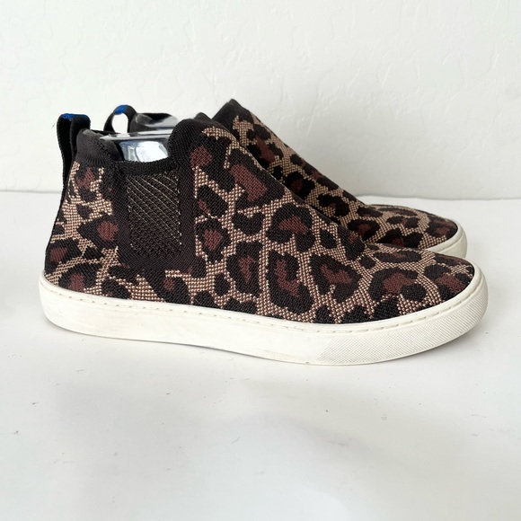 Rothy’s wildcat leopard print Chelsea slip on Sneakers 9 - Picture 3 of 11